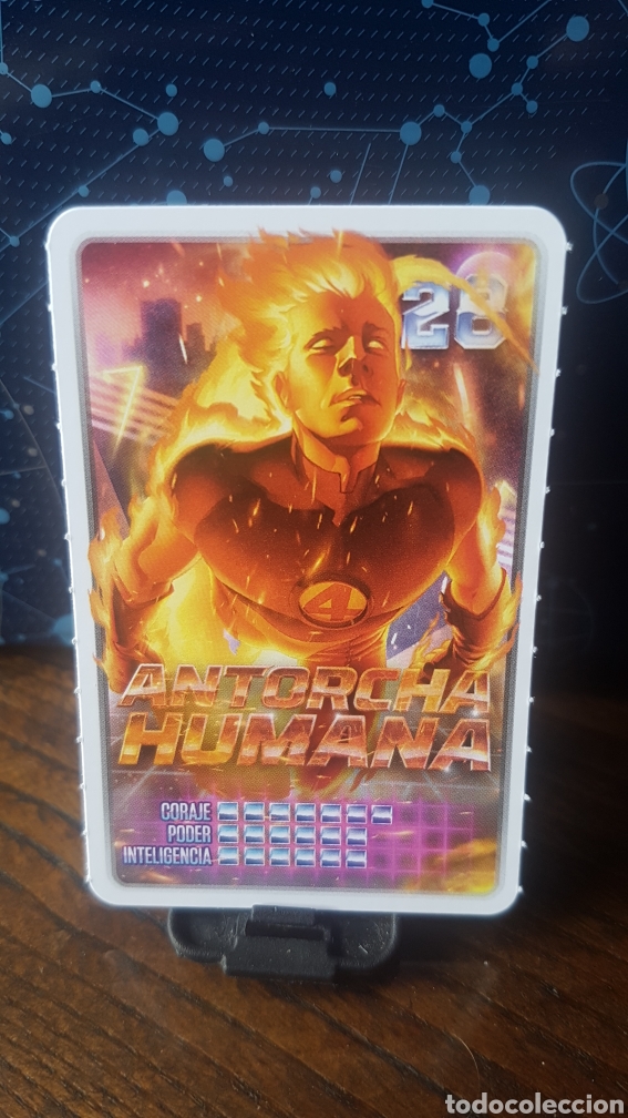 Coleccionismo cromos antiguos: #28 ANTORCHA HUMANA CARREFOUR MARVEL &iexcl;DESCUBRE TU PODER! - Foto 1