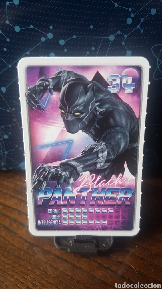 Coleccionismo cromos antiguos: #34 BLACK PANTHER CARREFOUR MARVEL &iexcl;DESCUBRE TU PODER! - Foto 1