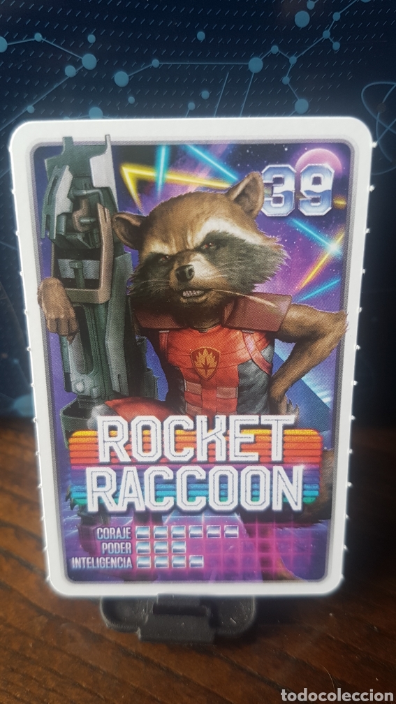 Coleccionismo cromos antiguos: #39 ROCKET RACCOON CARREFOUR MARVEL &iexcl;DESCUBRE TU PODER! - Foto 1