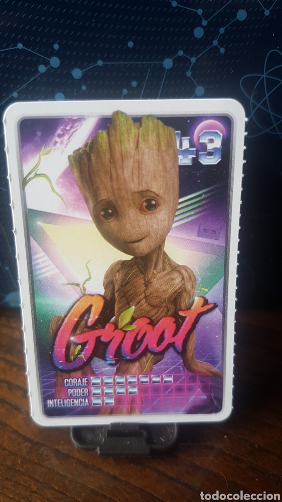 Coleccionismo cromos antiguos: #43 GROOT CARREFOUR MARVEL &iexcl;DESCUBRE TU PODER! - Foto 1
