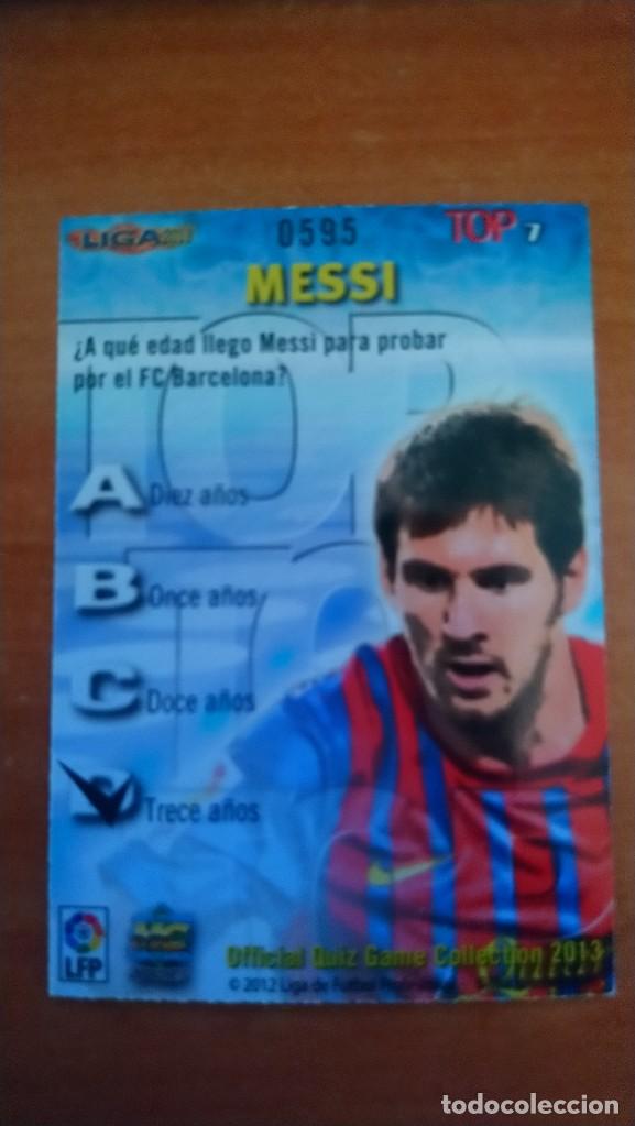 Coleccionismo cromos antiguos: messi top 2013, mundicromo - Foto 2