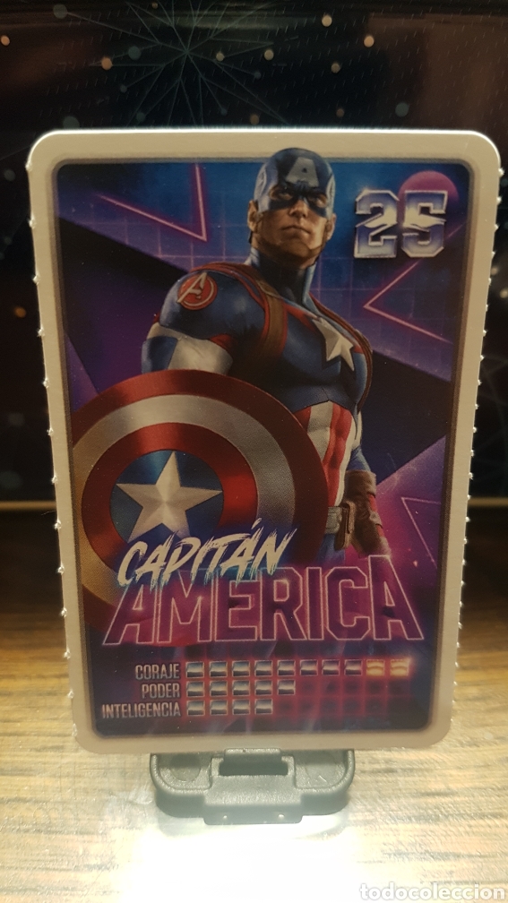 Coleccionismo cromos antiguos: #25 CAPITAN AMERICA CARREFOUR MARVEL &iexcl;DESCUBRE TU PODER! - Foto 1