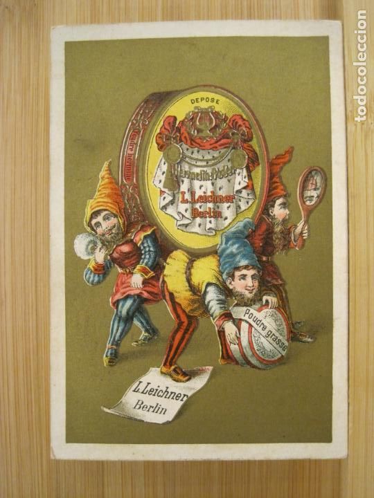 Coleccionismo cromos antiguos: CROMO MUY ANTIGUO-PUBLICIDAD PERFUMERIA TEATRAL L.LEICHNER-VER FOTOS-(97.098)