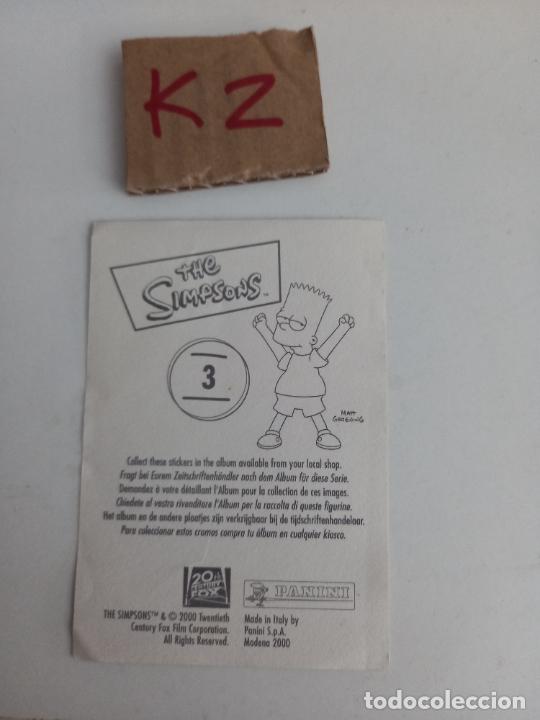 Coleccionismo cromos antiguos: THE SIMPSONS PANINI 3 - Foto 2