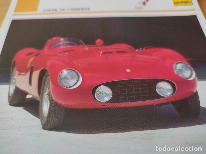 Coleccionismo cromos antiguos: FERRARI MONZA 1953 COCHE TARJETA AUTOS COLECCI&Oacute;N PLATENA AGOSTINI &acute;90 13,8 CM USADA SOBADO