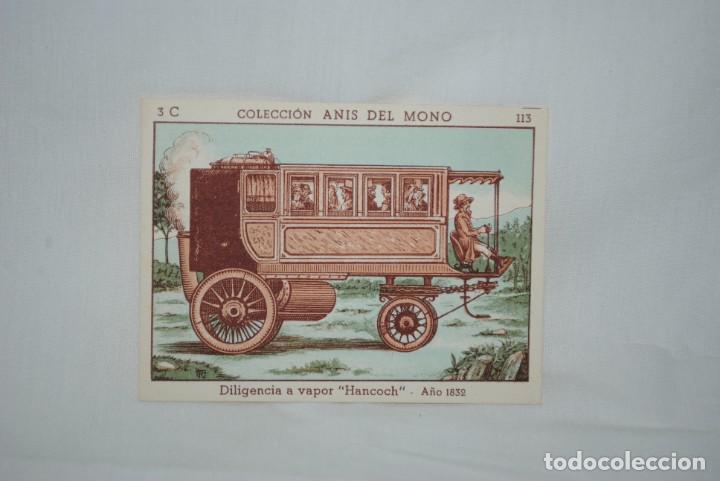 Coleccionismo Cromos antiguos: COLECCION ANIS DEL MONO , LA LOCOMOCION TERRESTRE ,N&ordm; 113 .