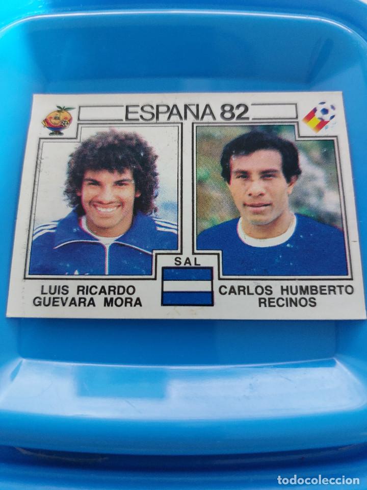 Coleccionismo Cromos antiguos: PANINI MUNDIAL ESPA&Ntilde;A 82 - CR 220 EL SALVADOR &ndash; GUEVARA MORA-RECINOS&ndash; LEER DESCRIPCION Y VER FOTOS