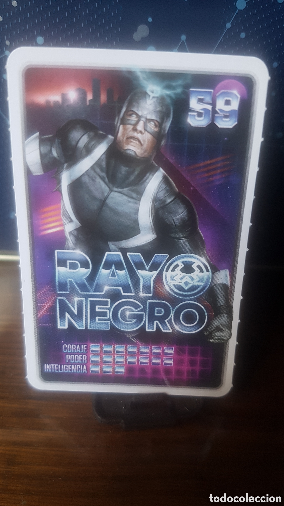 Coleccionismo cromos antiguos: #59 RAYO NEGRO CARREFOUR MARVEL &iexcl;DESCUBRE TU PODER! - Foto 1