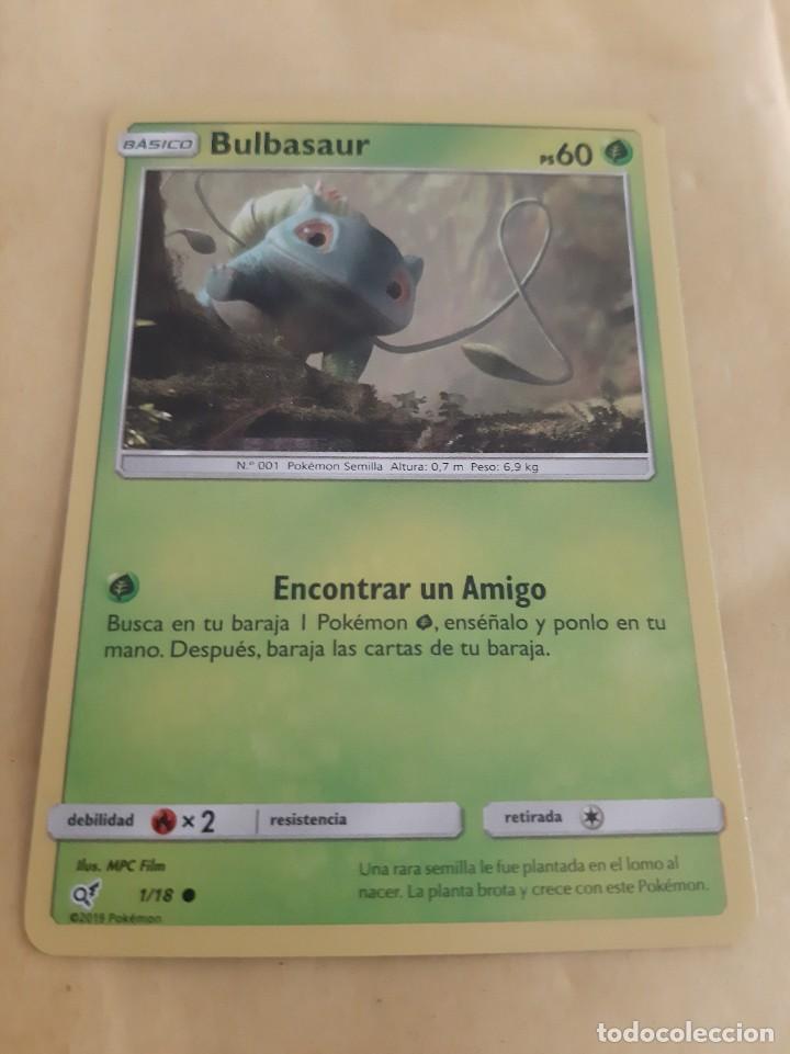 Coleccionismo cromos antiguos: BULBASAUR BASICO CARD POKEMON N&deg; 001 - Foto 1