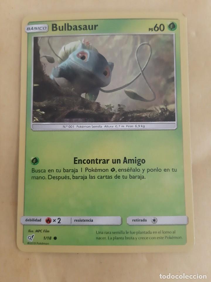 Coleccionismo cromos antiguos: BULBASAUR BASICO CARD POKEMON N&deg; 001 - Foto 2