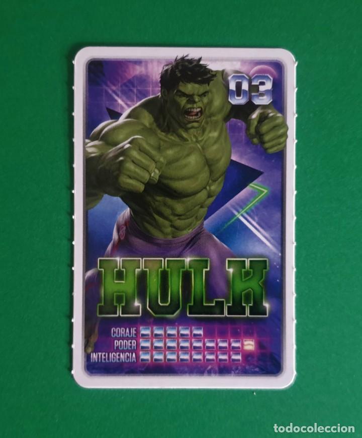 Coleccionismo cromos antiguos: 3 HULK - MARVEL DESCUBRE TU PODER - CARREFOUR 2022 (NUEVO) - Foto 1