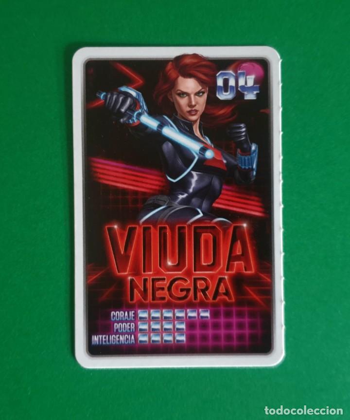 Coleccionismo cromos antiguos: 4 VIUDA NEGRA - MARVEL DESCUBRE TU PODER - CARREFOUR 2022 (NUEVO) - Foto 1
