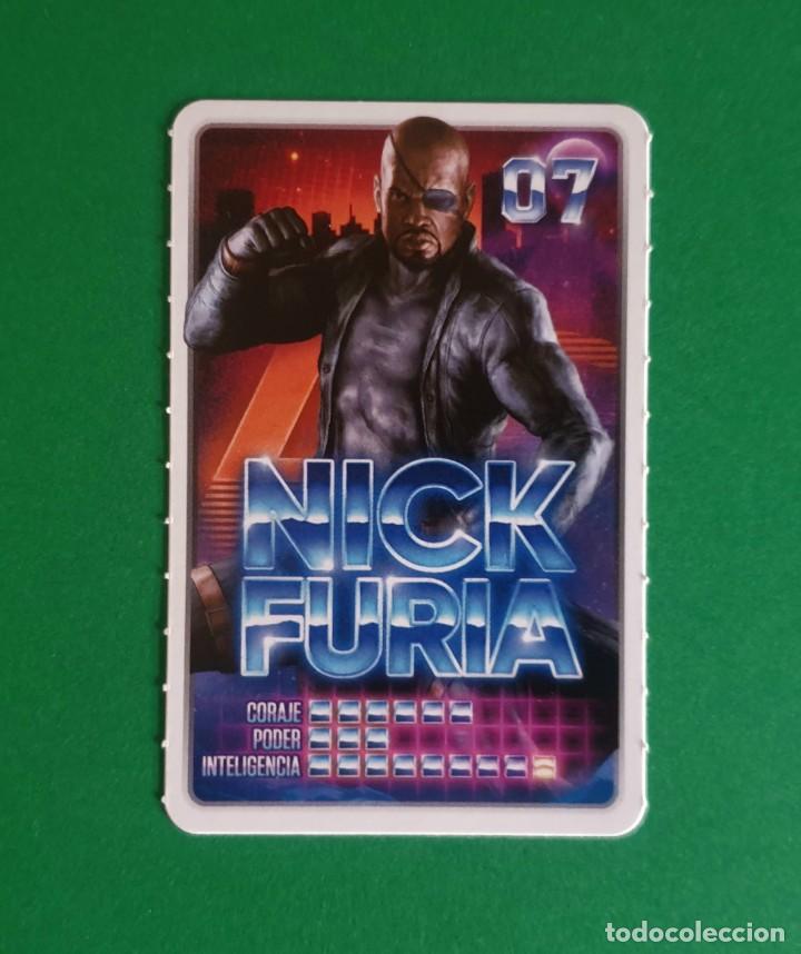 Coleccionismo cromos antiguos: 7 NICK FURIA - MARVEL DESCUBRE TU PODER - CARREFOUR 2022 (NUEVO) - Foto 1