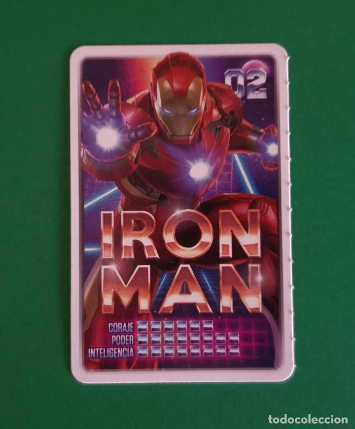 Coleccionismo cromos antiguos: 2 IRON MAN - MARVEL DESCUBRE TU PODER - CARREFOUR 2022 (NUEVO) - Foto 1