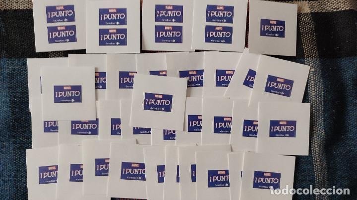 Coleccionismo cromos antiguos: 73 cartas Marvel carrefour + 33 repes - Foto 3