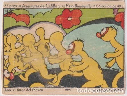 Coleccionismo Cromos antiguos: Aventuras de Colilla y su pato y Banderilla 2&ordf; parte n&ordm; 13. Chocolate Virgen de Bel&eacute;n y El Autogiro