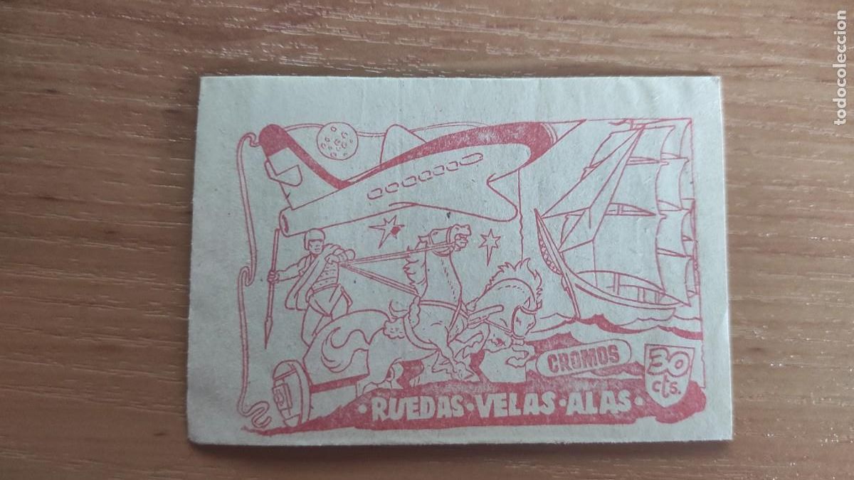 Collectionnisme Cartes &agrave; collectionner anciennes: SOBRE DE CROMOS VACIO - RUEDAS VELAS ALAS, HISPANO AMERICANA , BUEN ESTADO
