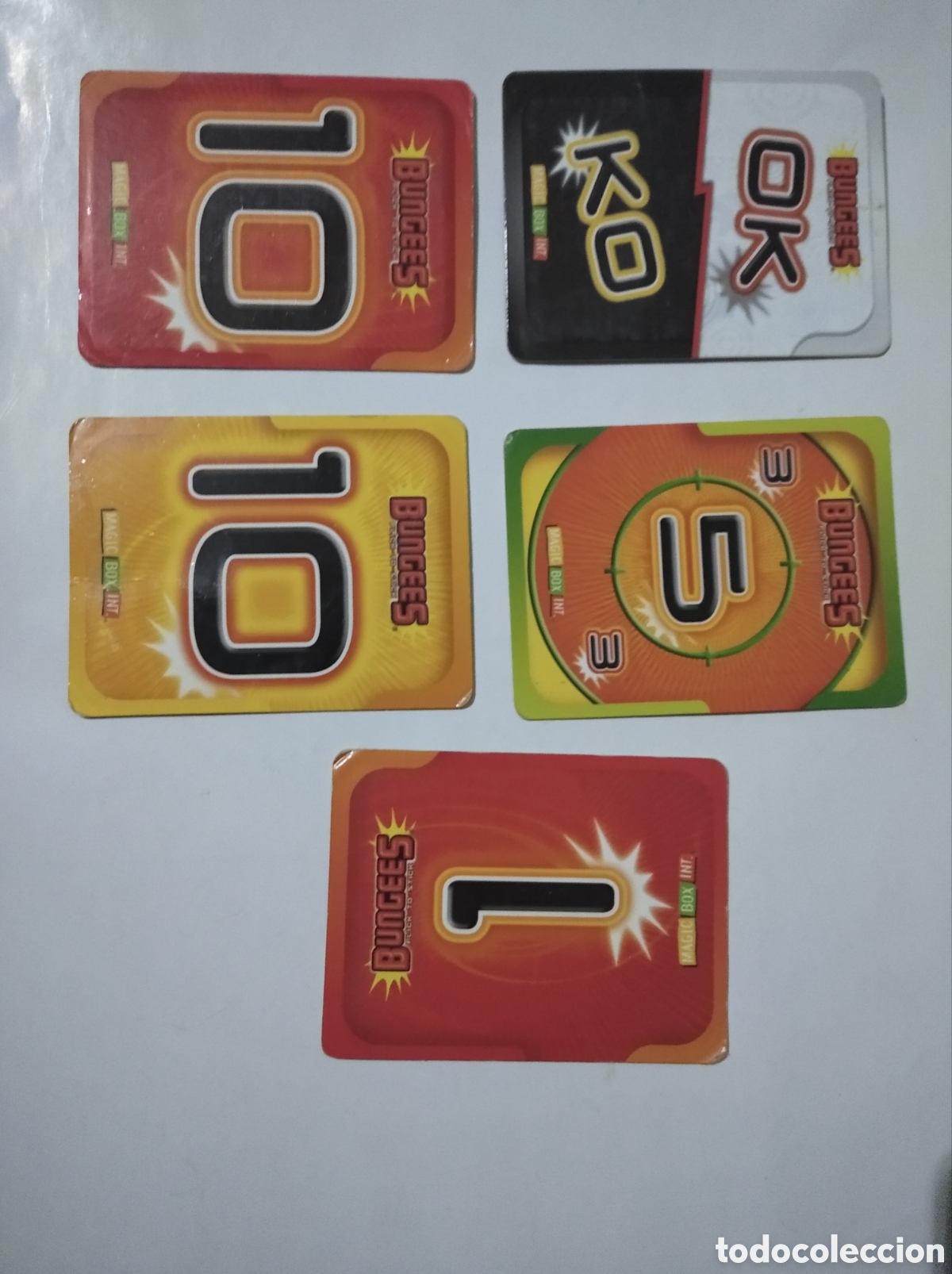 Coleccionismo cromos antiguos: 5 Cartas Bungees Magic Box - Foto 2