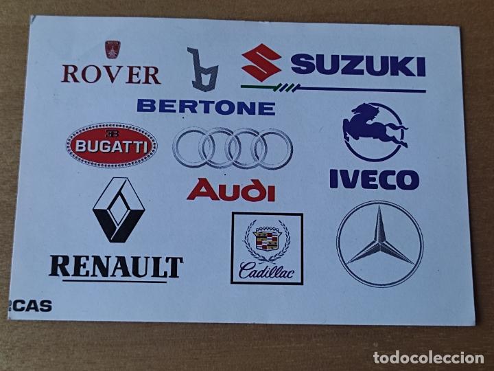 Coleccionismo Cromos antiguos: IVECO ANTES PEGASO RENAULT CADILLAC SUZUKI ETC CROMO SIN PEGAR NUNCA ADHESIVO 9,8 X 6,8 CM