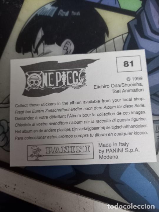 Coleccionismo cromos antiguos: ONE PIECE PANINI N 81 - Foto 2