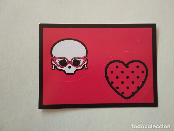 Coleccionismo cromos antiguos: 46 CALAVERA CORAZ&Oacute;N CROMO STICKER SERIE MONSTER HIGH EDITORIAL PANINI 2012