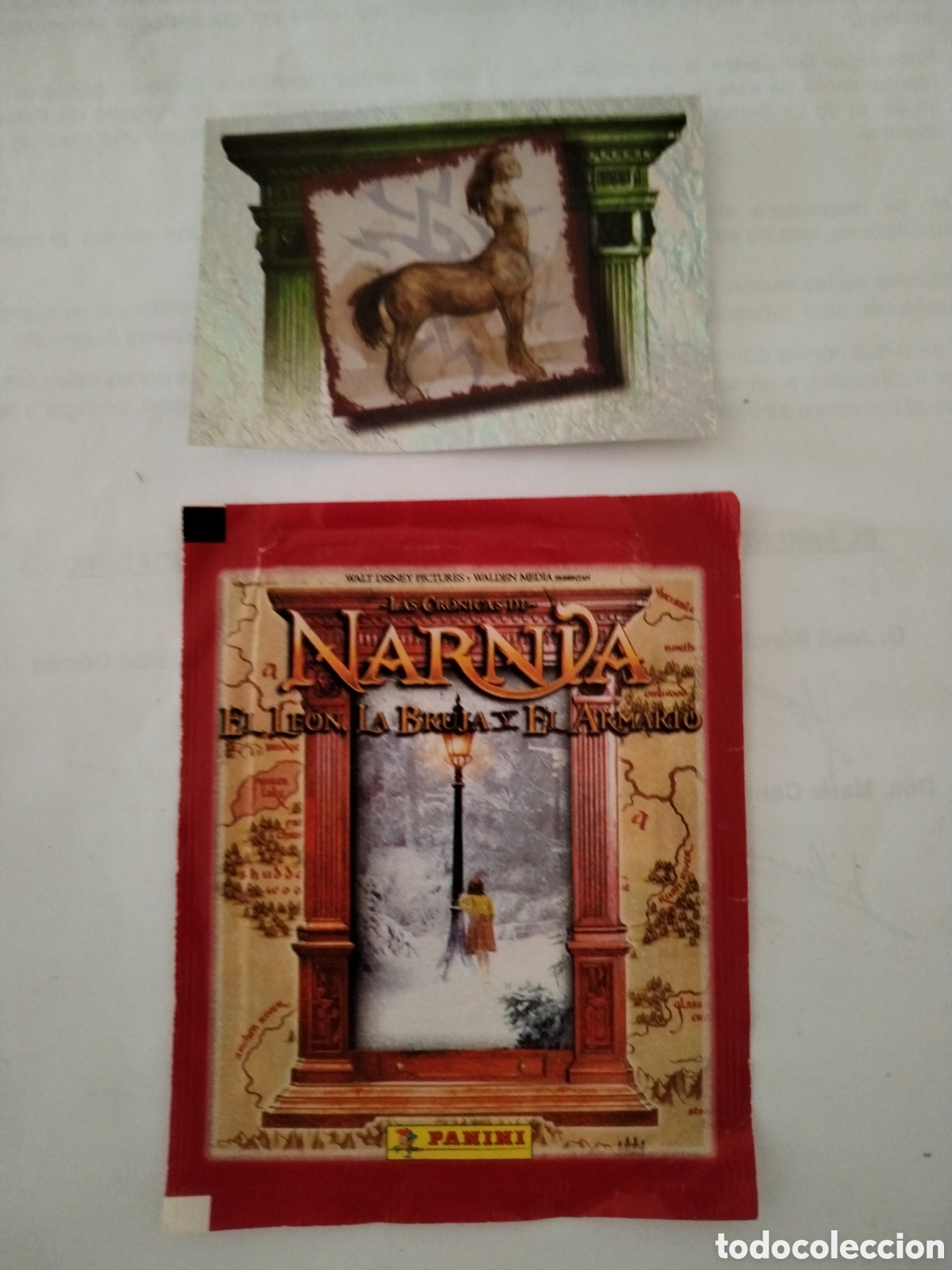 Collezionismo Figurine antiche: Narnia el le&oacute;n la bruja y el armario n&deg;146 y sobre vac&iacute;o