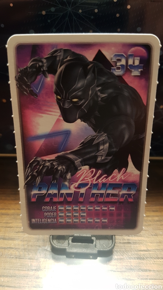 Coleccionismo cromos antiguos: #34 BLACK PANTHER CARREFOUR MARVEL &iexcl;DESCUBRE TU PODER! - Foto 1