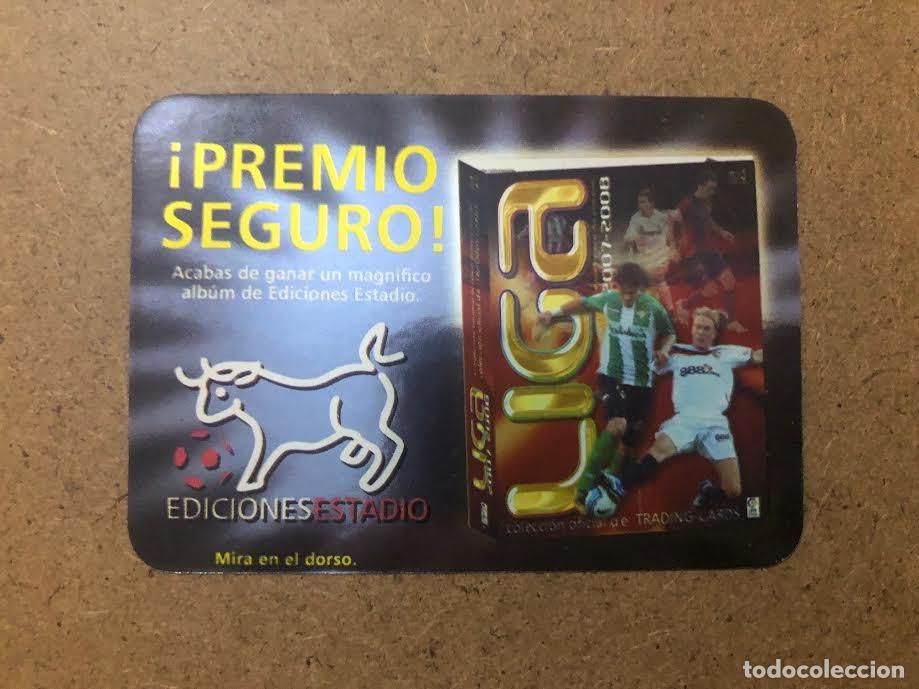 Coleccionismo cromos antiguos: CROMO PREMIO SEGURO - LIGA 2007 2008 07 08 - EDICIONES ESTADIO - MUNDICROMO - BRILLO LISO