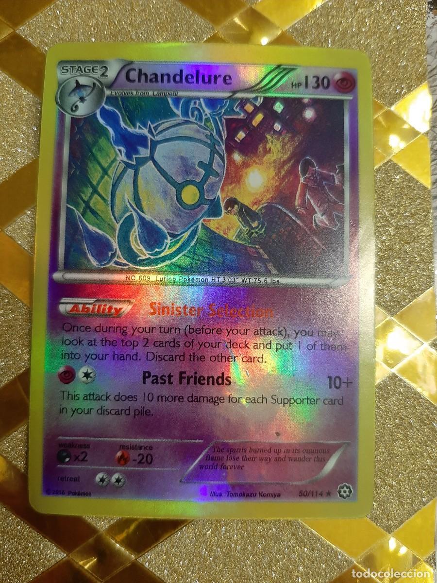 Coleccionismo cromos antiguos: CROMOS CARTAS DE POKEMON CHANDELURE ! - Foto 1