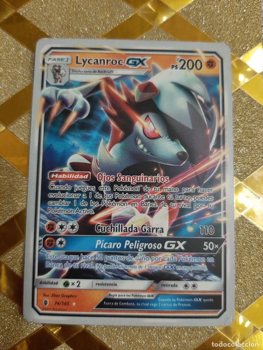 Coleccionismo cromos antiguos: CROMOS CARTAS DE POKEMON LYCANROC ! - Foto 1