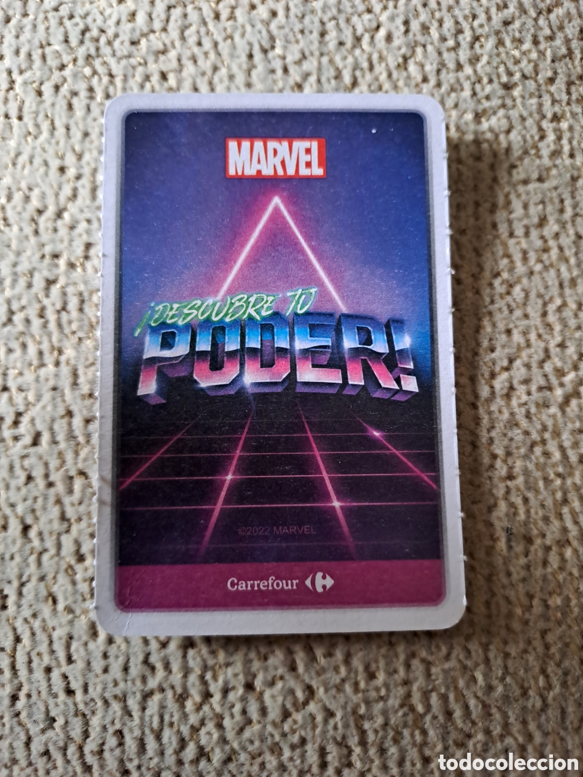 Coleccionismo cromos antiguos: CARREFOUR 2022 - MARVEL DESCUBRE TU PODER N&ordm; 75 - CORAJE +3 - Foto 2