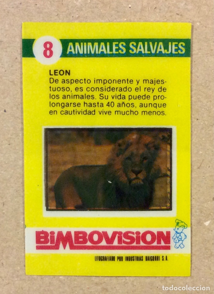 Coleccionismo cromos antiguos: LE&Oacute;N. CROMO N&deg; 8 COLECCI&Oacute;N BILBOVISION. - Foto 1
