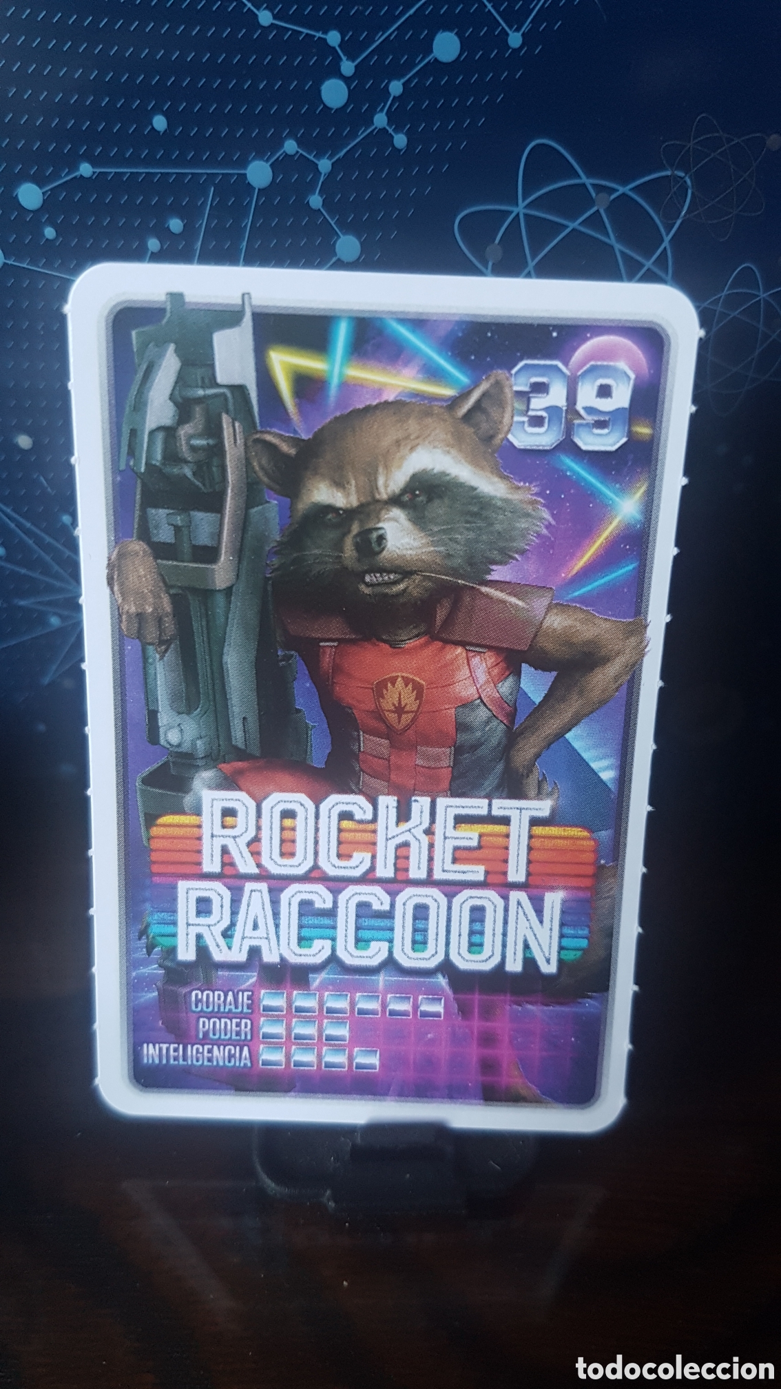 Coleccionismo cromos antiguos: #39 ROCKET RACCOON CARREFOUR MARVEL &iexcl;DESCUBRE TU PODER! - Foto 1