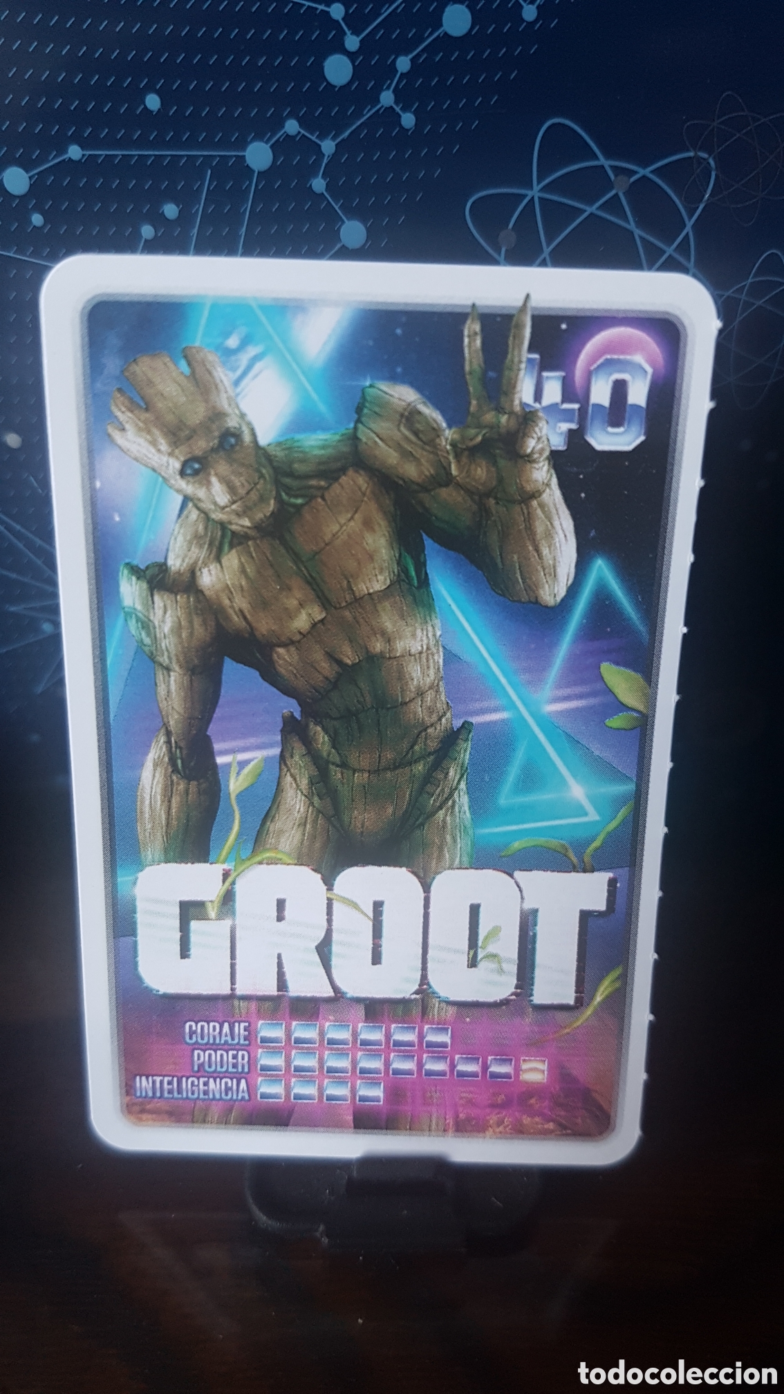 Coleccionismo cromos antiguos: #40 GROOT CARREFOUR MARVEL &iexcl;DESCUBRE TU PODER! - Foto 1