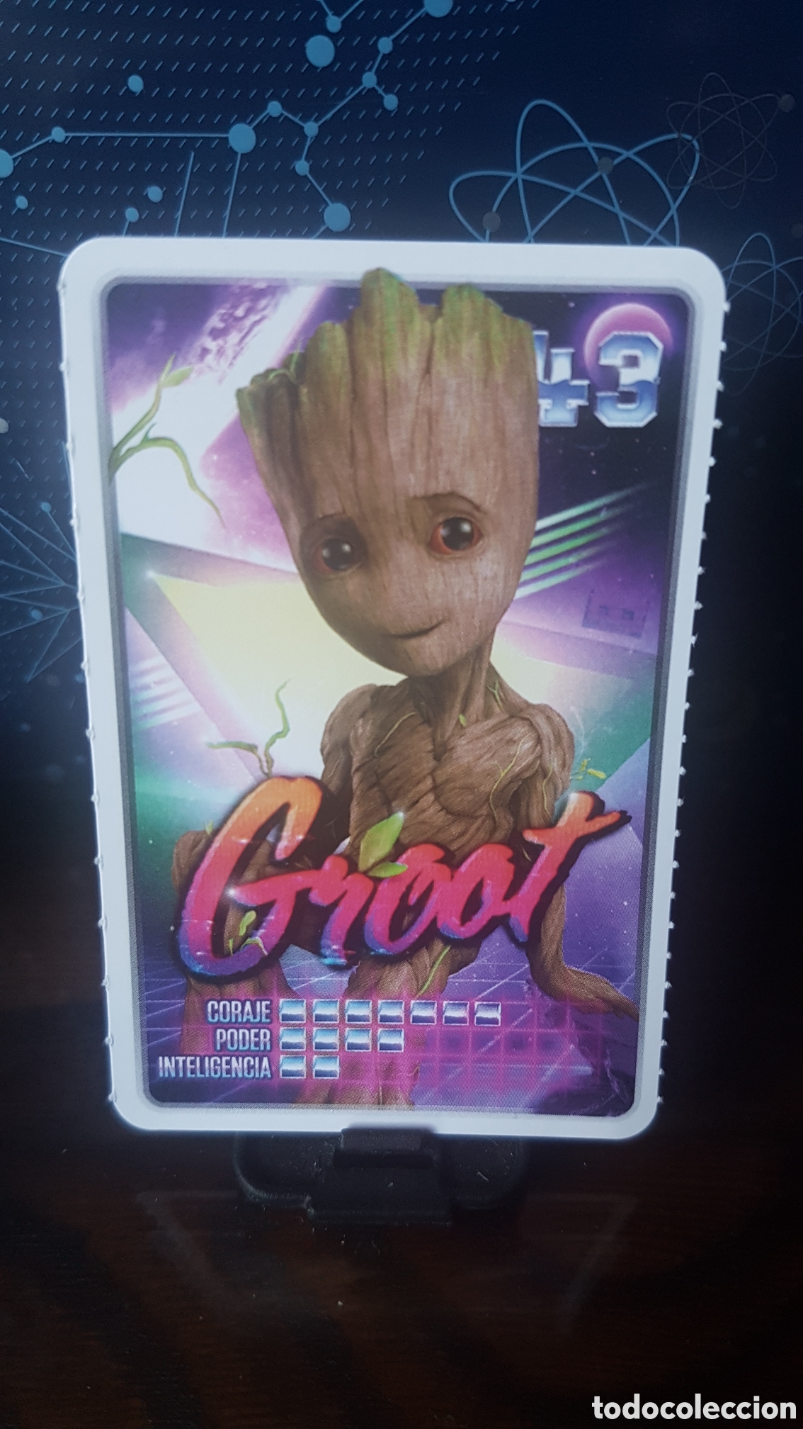 Coleccionismo cromos antiguos: #43 GROOT CARREFOUR MARVEL &iexcl;DESCUBRE TU PODER! - Foto 1