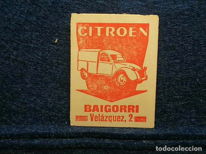 Coleccionismo Cromos antiguos: Cromo 1963 Citroen Baigorri velazquez 2 tombola numero 59