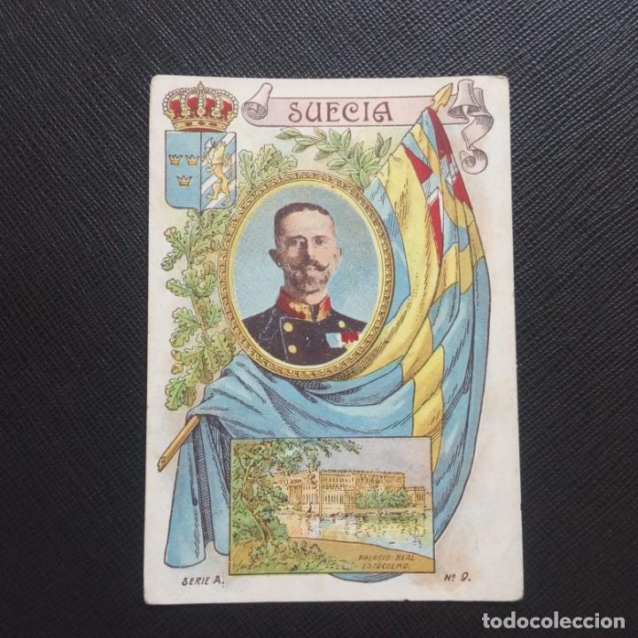 Collectionnisme Cartes &agrave; collectionner anciennes: SUECIA GUSTAVO V CROMO CHOCOLATES EJ CAMPS DULCERIA LA COLMENA - CC5 - SB3 - 9