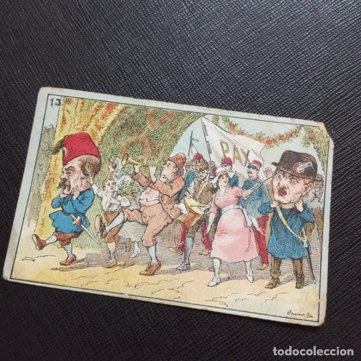 Colecionismo Cromos antigos: GUERRA EUROPEA LA PAZ CHOCOLATES MUNDIAL CROMO - CC5 - SB8 - 13