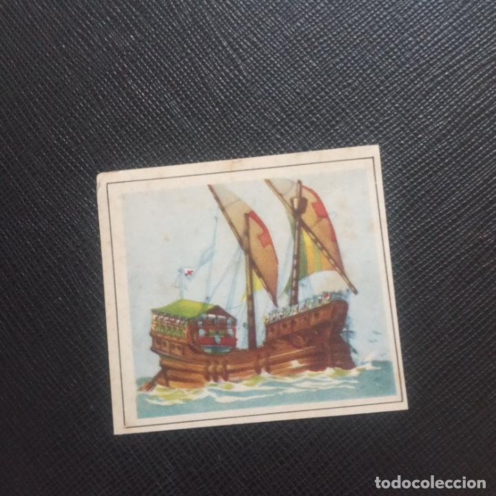 Colecionismo Cromos antigos: NAVIO DE GUERRA ENCICLOPEDIA CHICOS ESPA&Ntilde;A HISTORIA DE LA NAVEGACION CROMO - SIN PEGAR - CC3