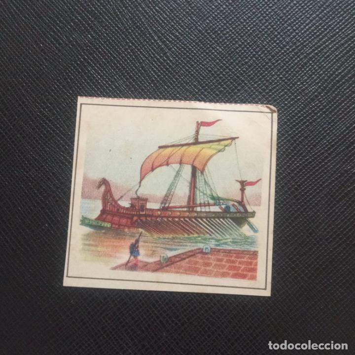Colecionismo Cromos antigos: BARCO ROMANO ENCICLOPEDIA CHICOS ESPA&Ntilde;A HISTORIA DE LA NAVEGACION CROMO - SIN PEGAR - CC3