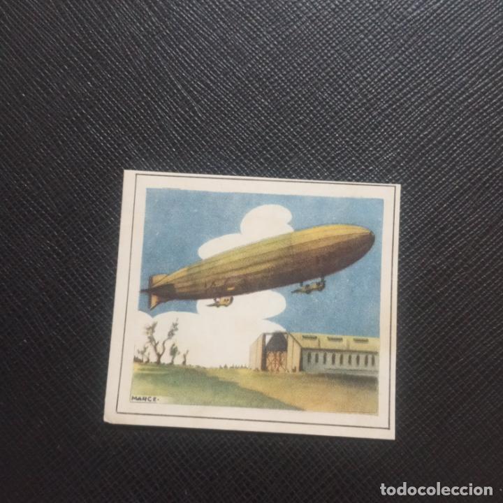 Colecionismo Cromos antigos: DIRIGIBLE ENCICLOPEDIA CHICOS ESPA&Ntilde;A HISTORIA DE LA AVIACION CROMO - SIN PEGAR - CC3