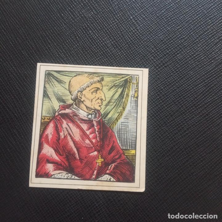 Colecionismo Cromos antigos: FRANCISCO JIMENEZ CISNEROS REAL ENCICLOPEDIA CHICOS ESPA&Ntilde;OLES CELEBRES CROMO - SIN PEGAR - CC3
