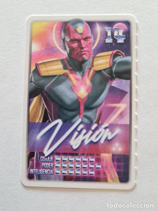 Coleccionismo cromos antiguos: N&ordm; 14 VISION - MARVEL. DESCUBRE TU PODER CROMO CARD CARREFOUR 2022 - Foto 1