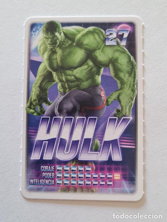 Coleccionismo cromos antiguos: N&ordm; 27 HULK - MARVEL. DESCUBRE TU PODER CROMO CARD CARREFOUR 2022 - Foto 1