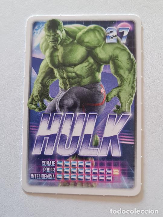 Coleccionismo cromos antiguos: N&ordm; 27 HULK - MARVEL. DESCUBRE TU PODER CROMO CARD CARREFOUR 2022 - Foto 1