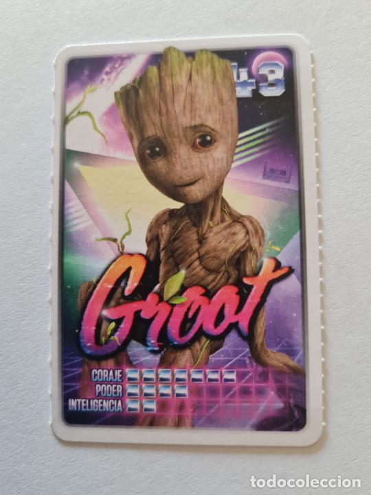 Coleccionismo cromos antiguos: N&ordm; 43 GROOT - MARVEL. DESCUBRE TU PODER CROMO CARD CARREFOUR 2022 - Foto 1
