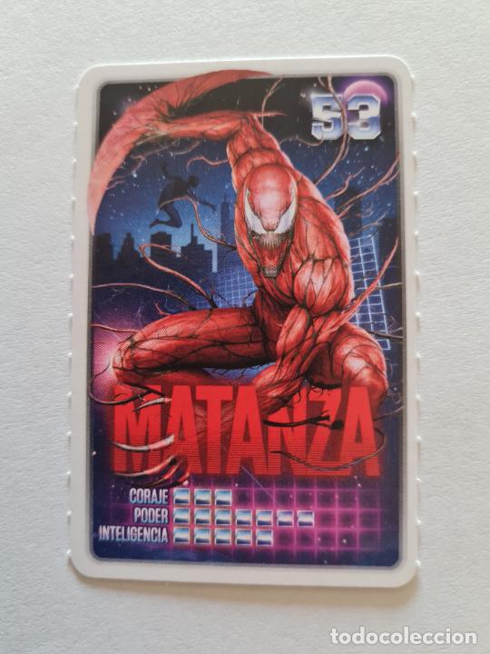 Coleccionismo cromos antiguos: N&ordm; 53 MATANZA - MARVEL. DESCUBRE TU PODER CROMO CARD CARREFOUR 2022 - Foto 1