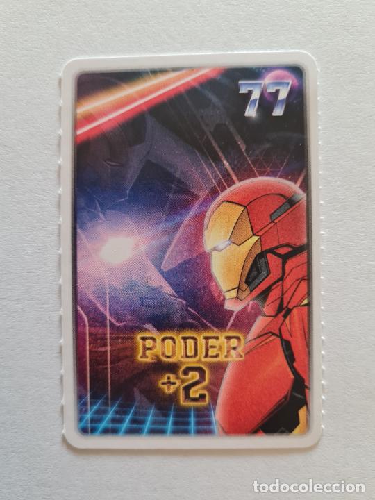Coleccionismo cromos antiguos: N&ordm; 77 PODER +2 IRON MAN - MARVEL. DESCUBRE TU PODER CROMO CARD CARREFOUR 2022 - Foto 1