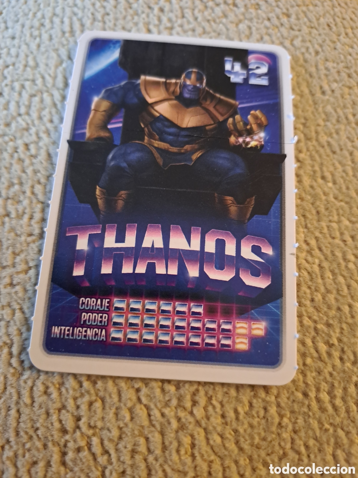 Coleccionismo cromos antiguos: CARREFOUR 2022 - MARVEL DESCUBRE TU PODER N&ordm; 42 - THANOS - Foto 1