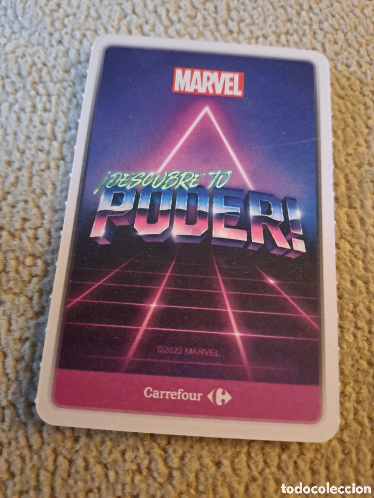 Coleccionismo cromos antiguos: CARREFOUR 2022 - MARVEL DESCUBRE TU PODER N&ordm; 1 CAPIT&Aacute;N AM&Eacute;RICA - Foto 2